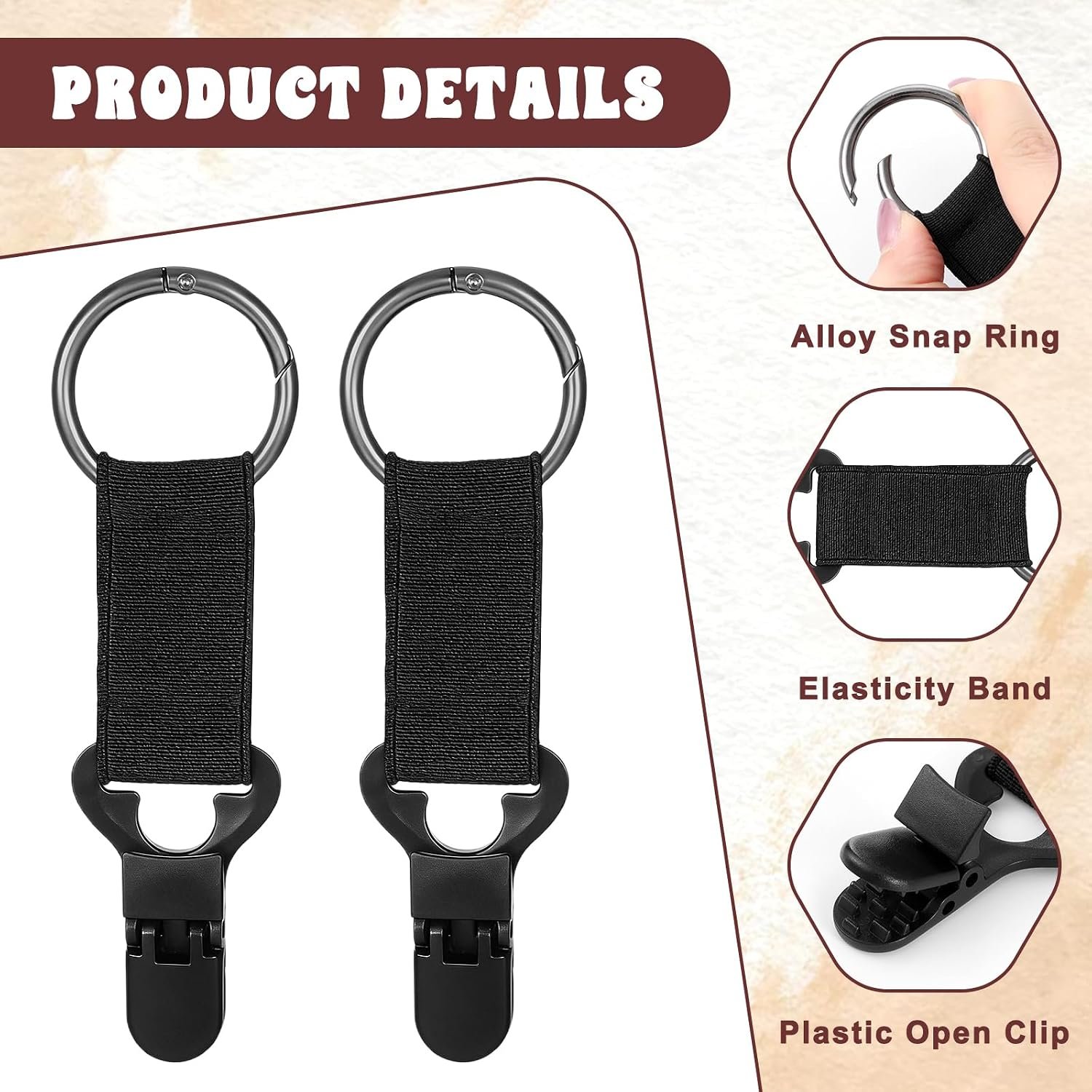 2 PCS Hat Clip for Travel Hands Free Hat Holder Ba... - Image 5
