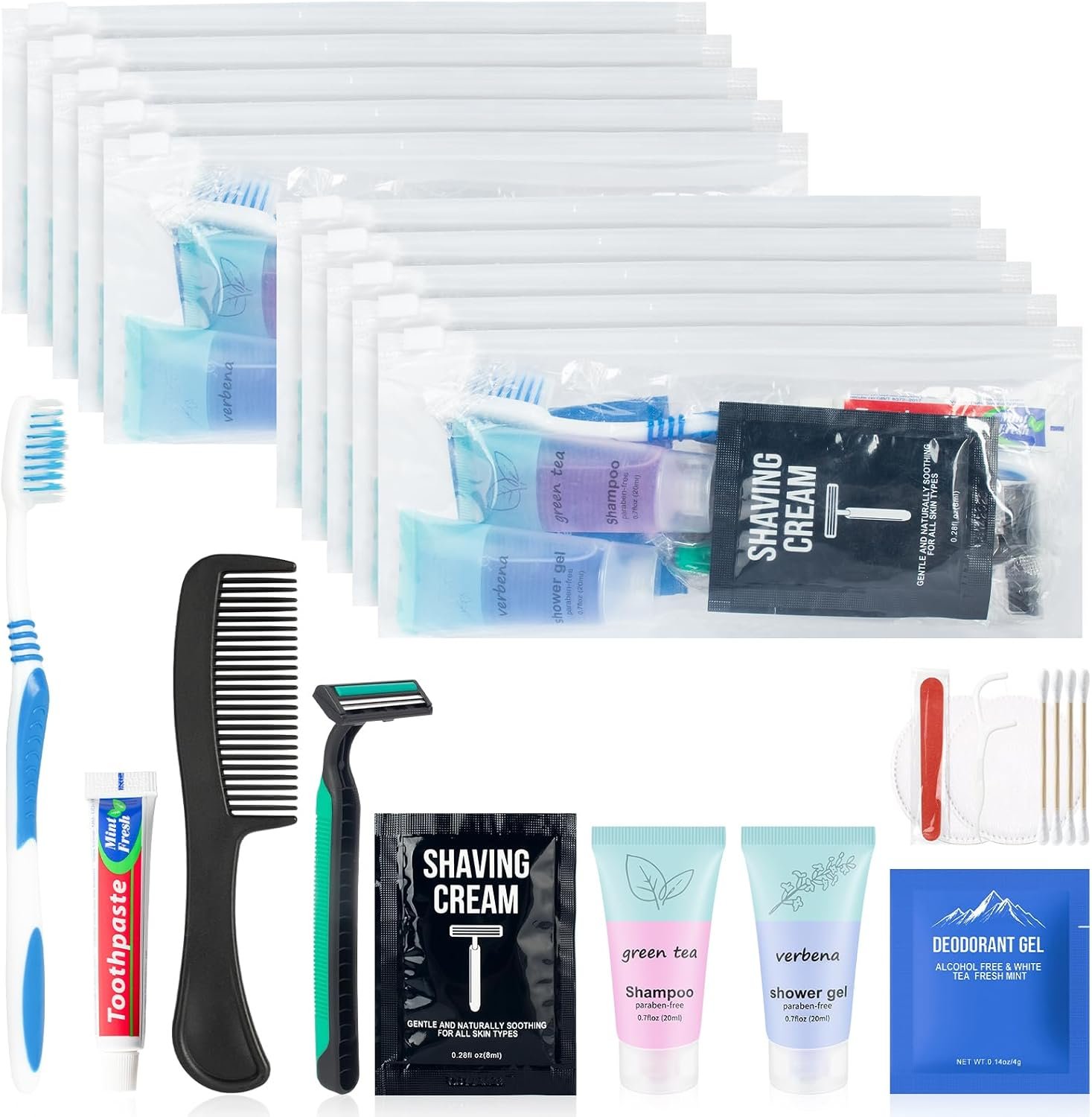 10 Bulk Travel Size Toiletries Kit Travel Toiletry... - Image 2