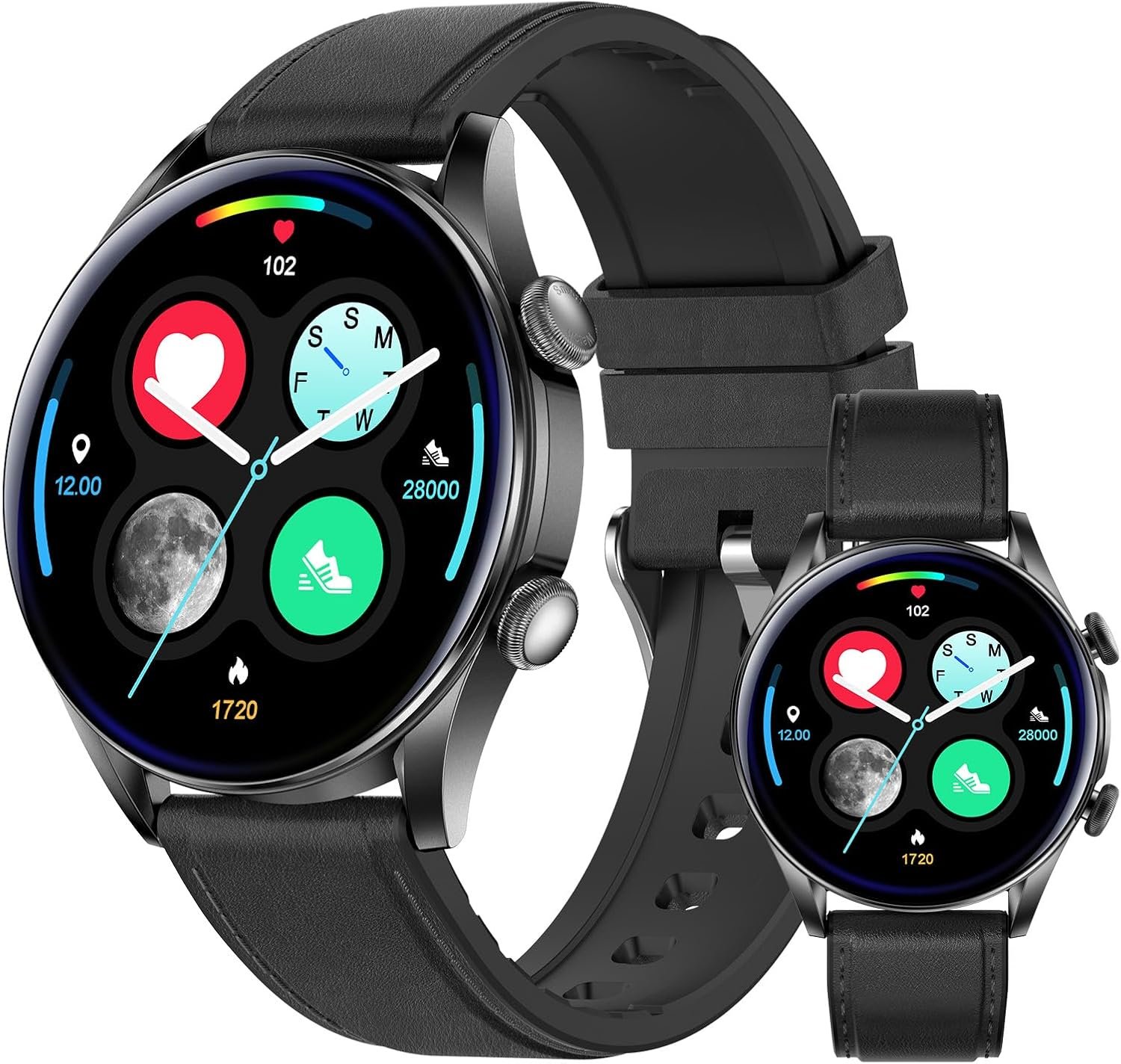 Smart Watch for Men Women, 1.39" Round GPS Watcher... - Image 2