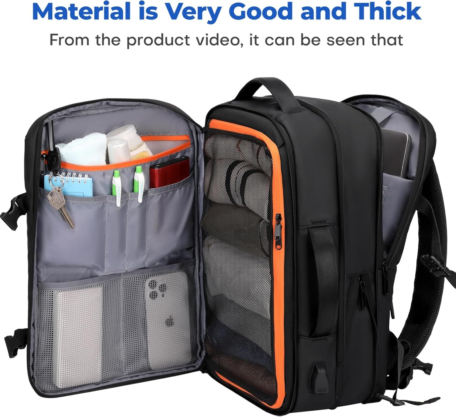 Carry On Travel Backpack Flight Approved for Men W... - Image 3
