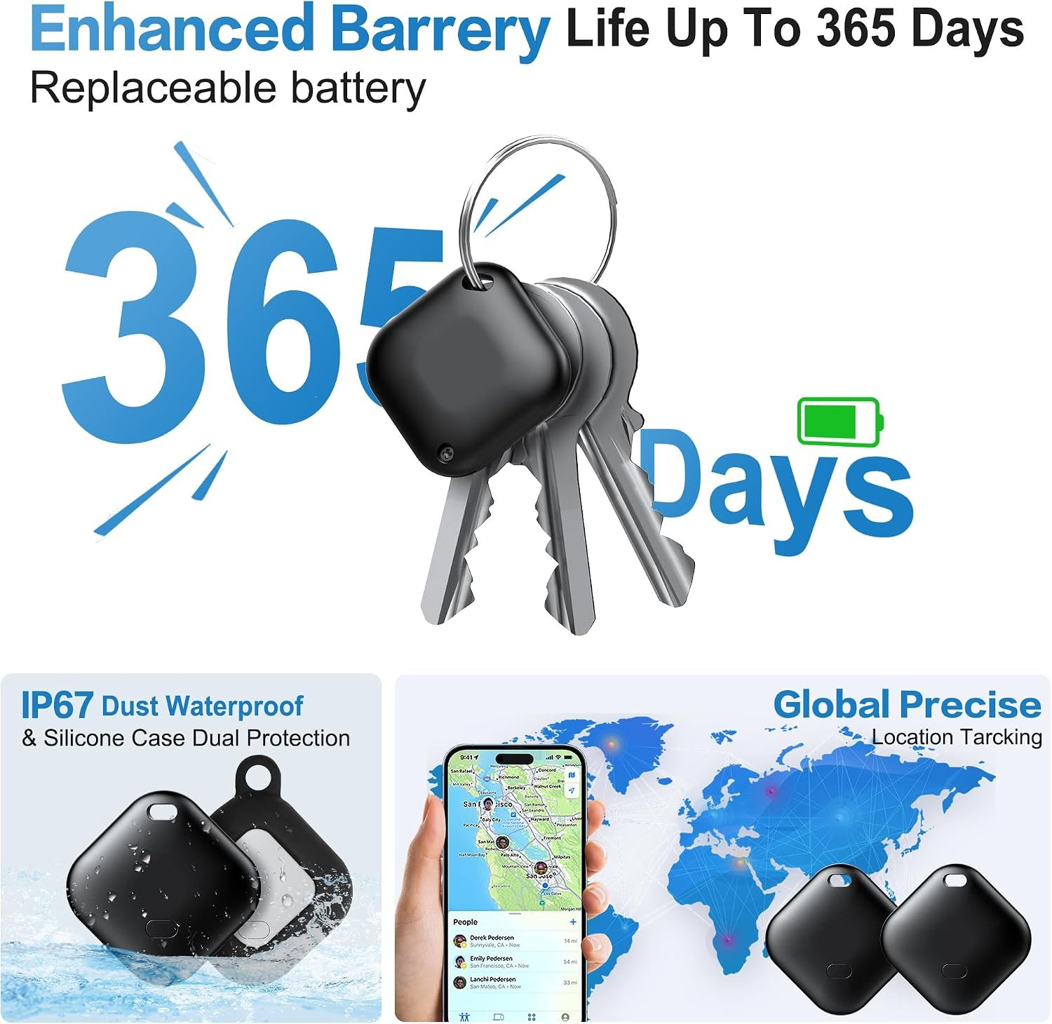 Tracker Tag for Android, Luggage Tracker with Case... - Image 6
