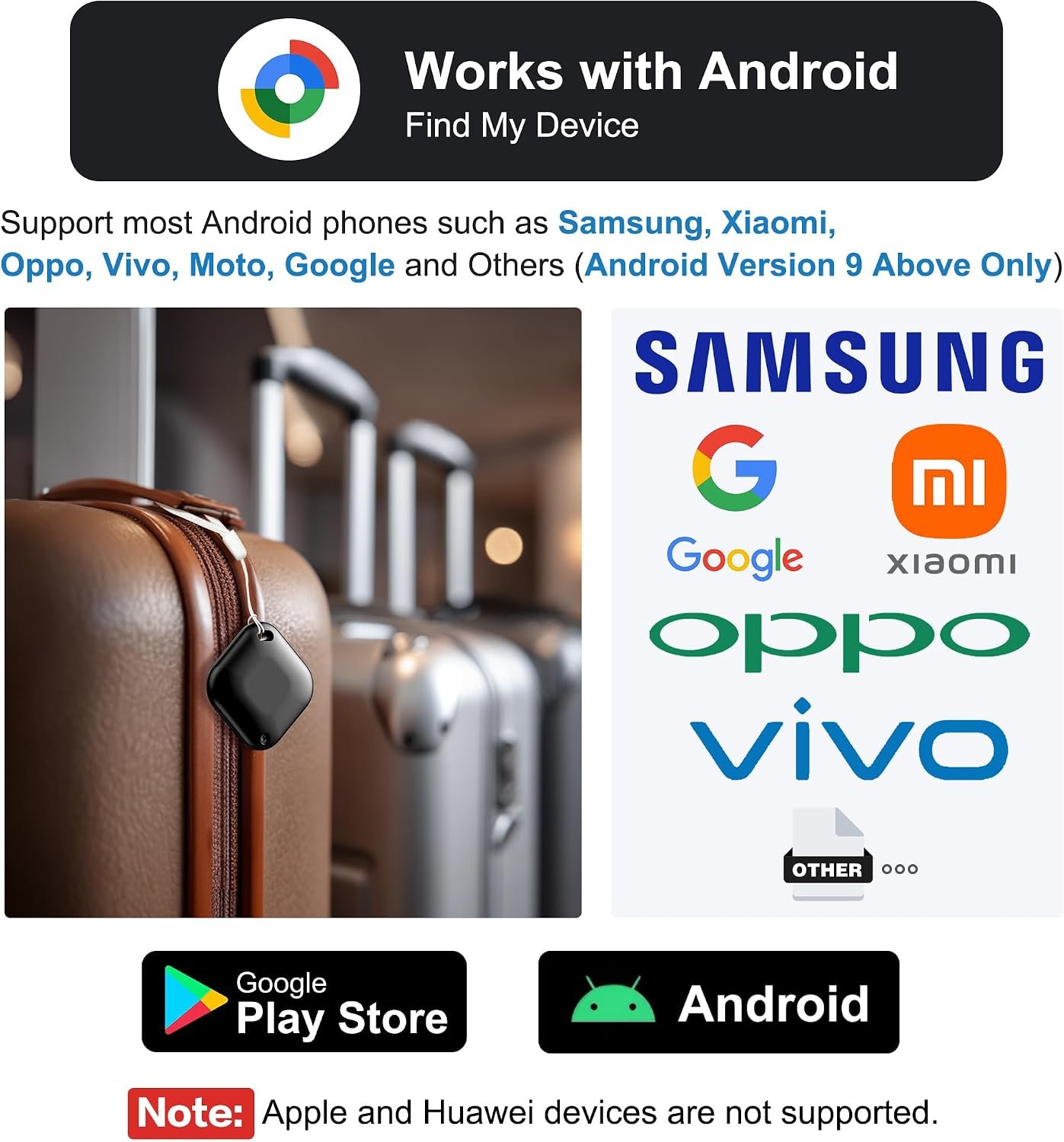 Tracker Tag for Android, Luggage Tracker with Case... - Image 3