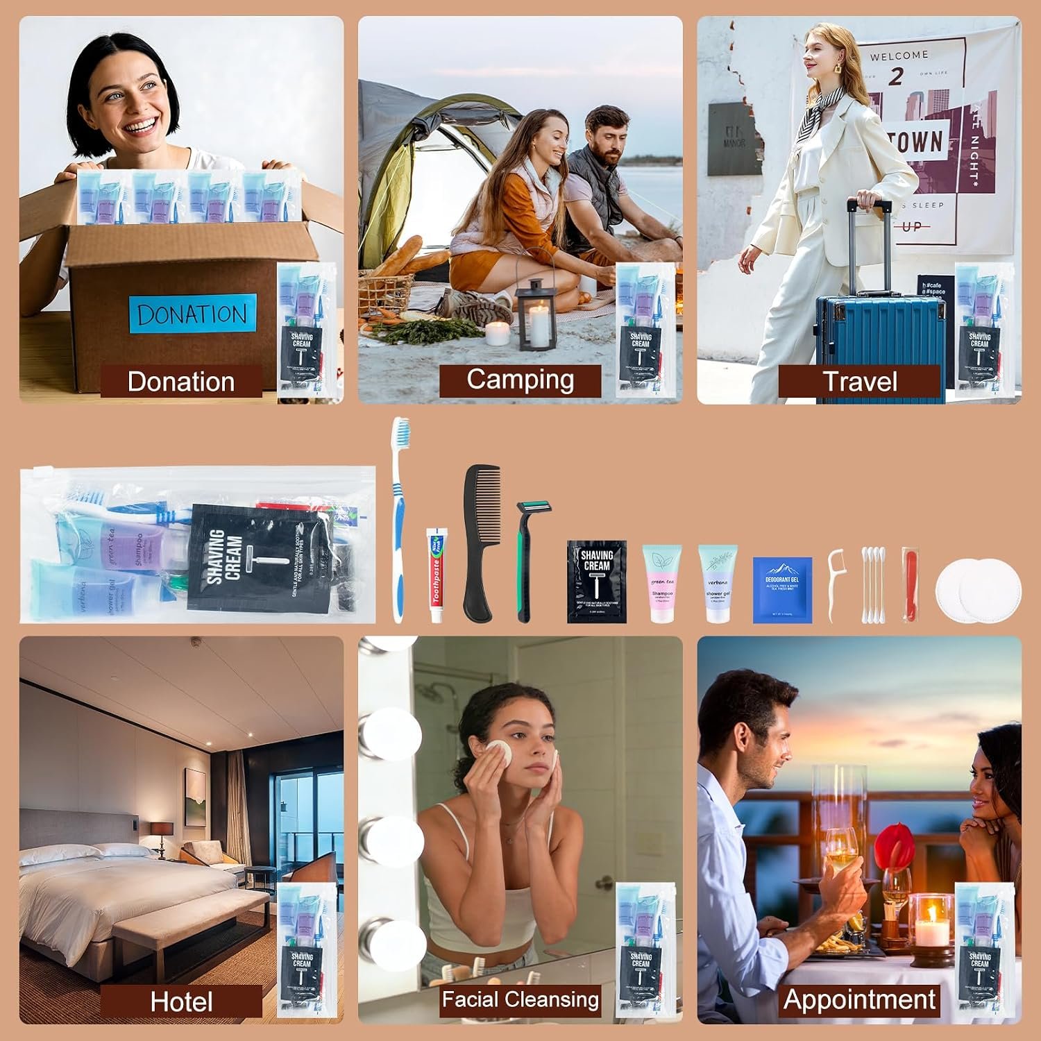 10 Bulk Travel Size Toiletries Kit Travel Toiletry... - Image 9