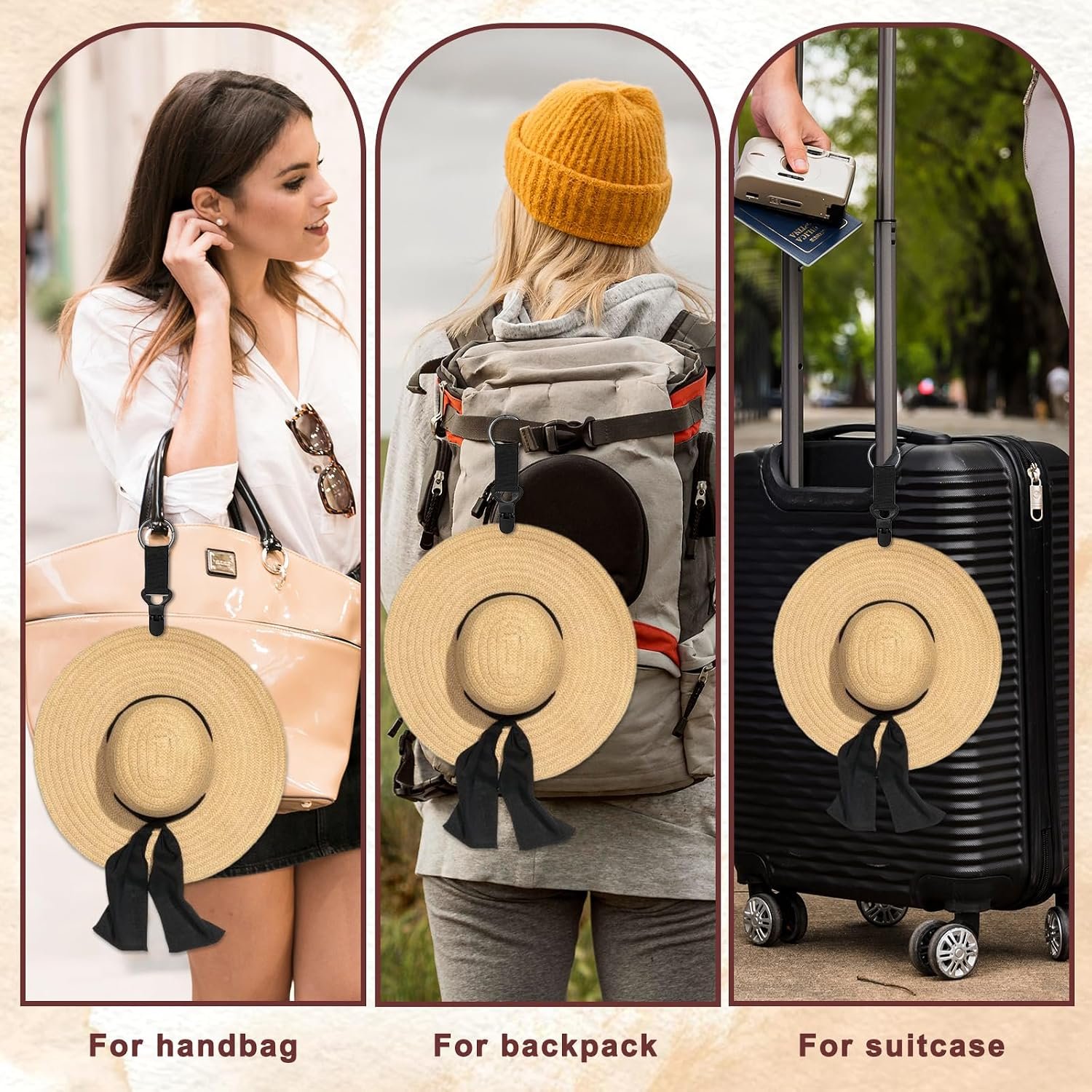2 PCS Hat Clip for Travel Hands Free Hat Holder Ba... - Image 6