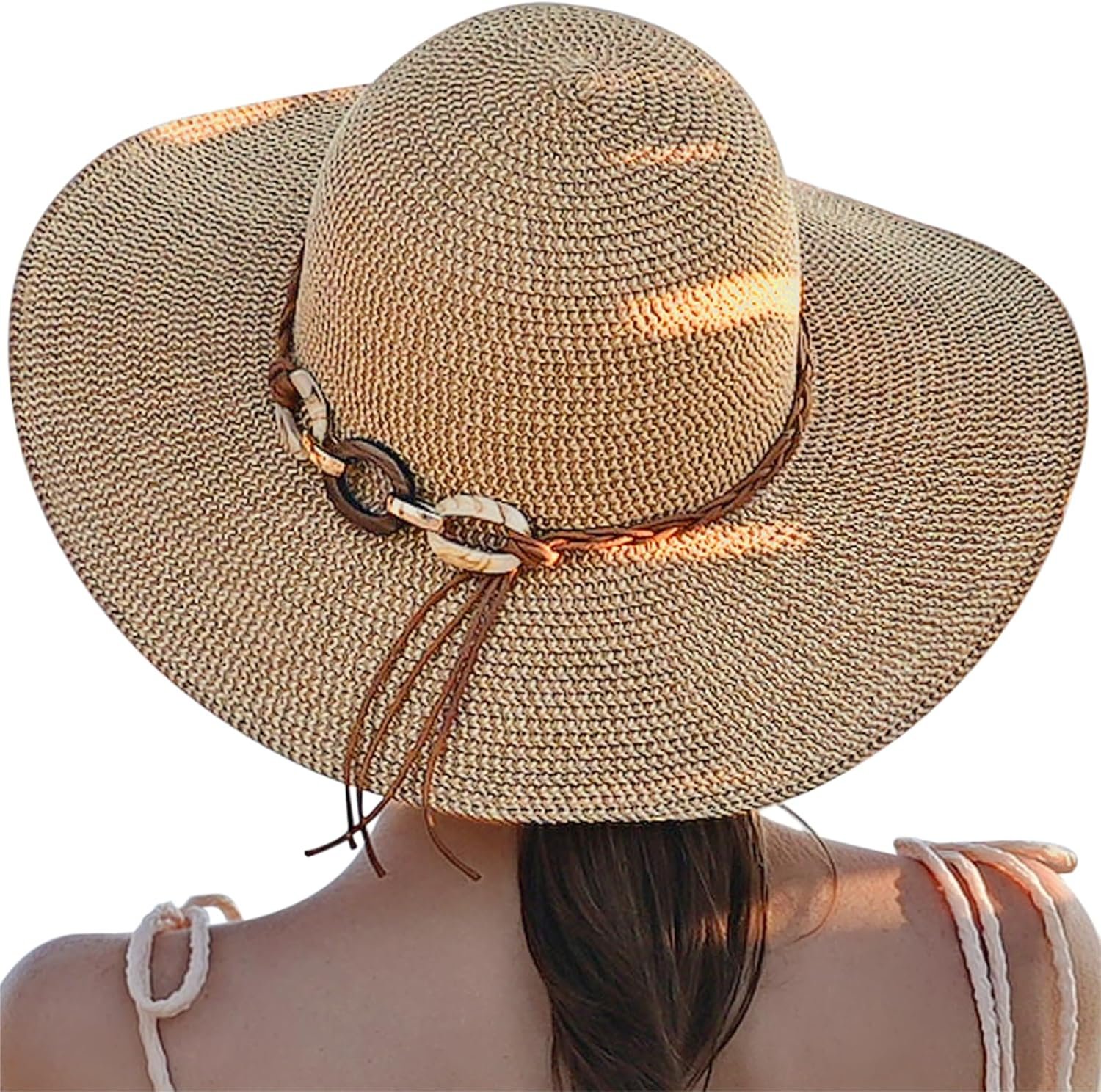 Tavaleu Beach Hat Foldable Wide Brim UV Protection... - Image 2
