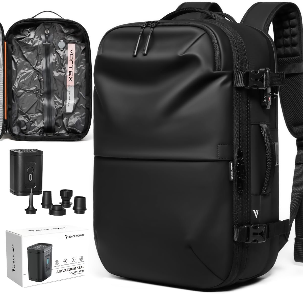 BlackVoyage Vortex Vacuum Seal Travel Backpack 60L... - Image 2