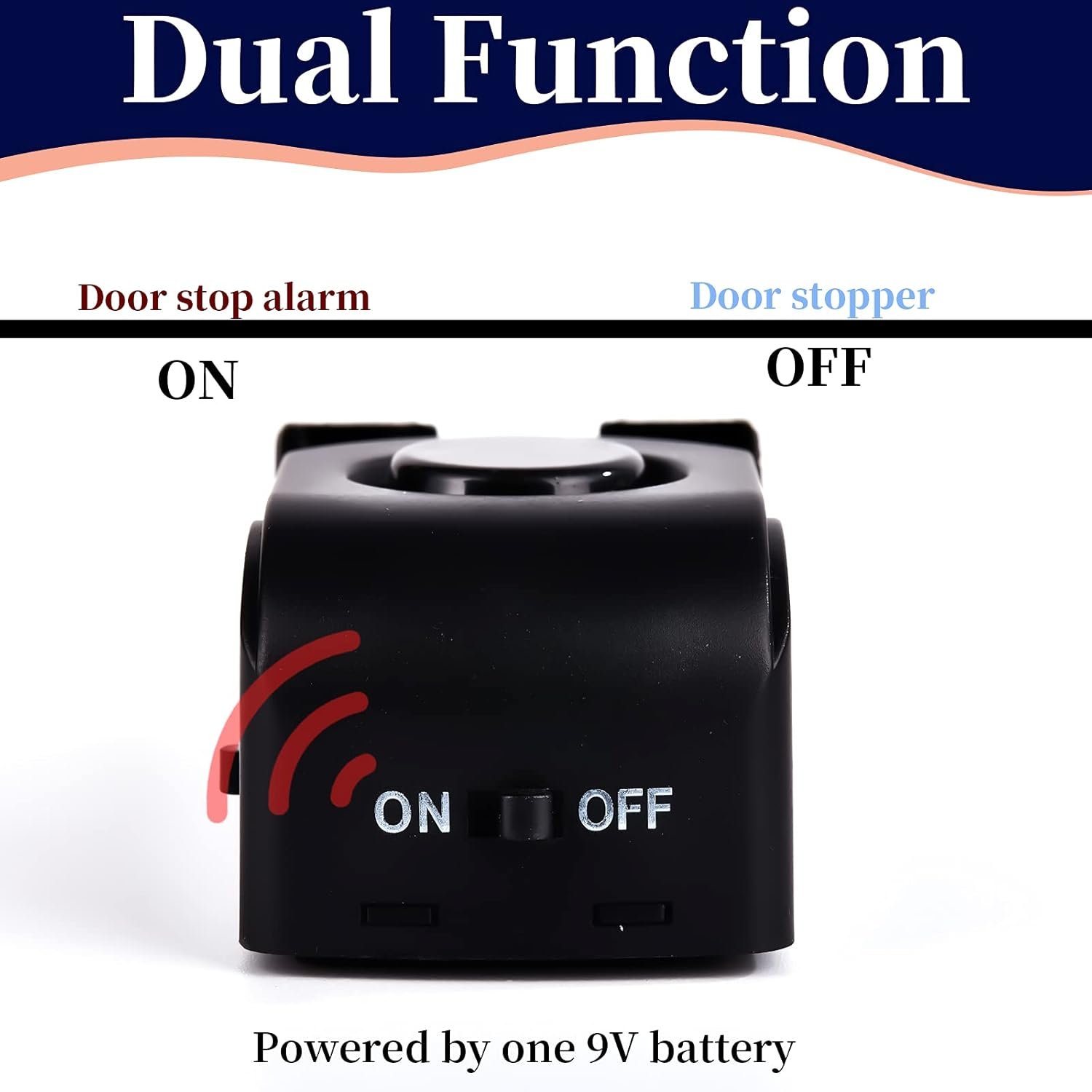 Door Stop Alarm, Door Stopper with 120DB Security ... - Image 5