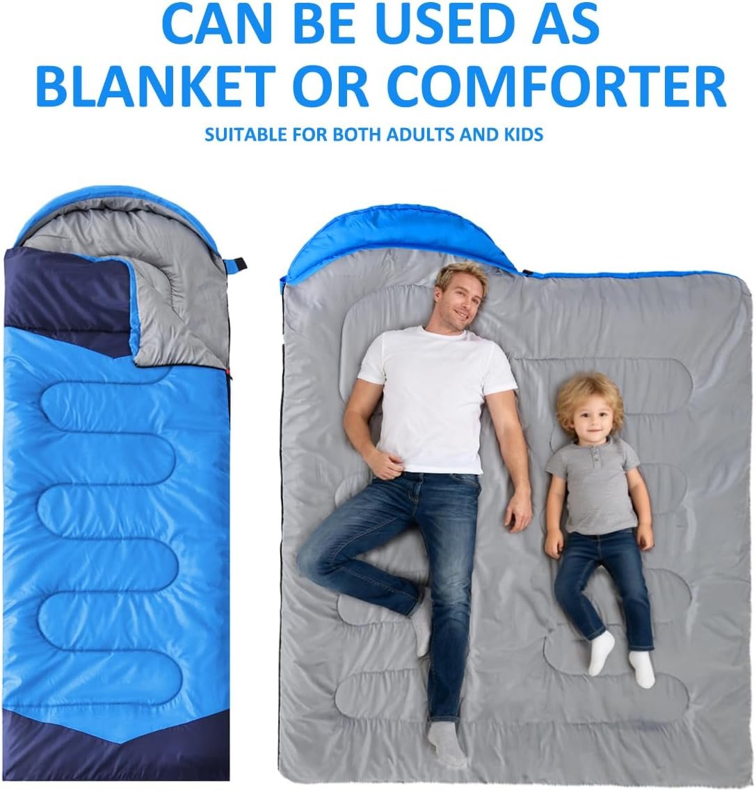 oaskys Camping Sleeping Bag - 3 Season Warm & Cool... - Image 4
