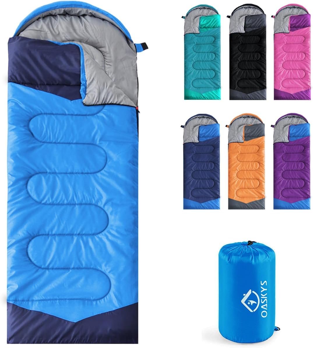oaskys Camping Sleeping Bag - 3 Season Warm & Cool... - Image 2