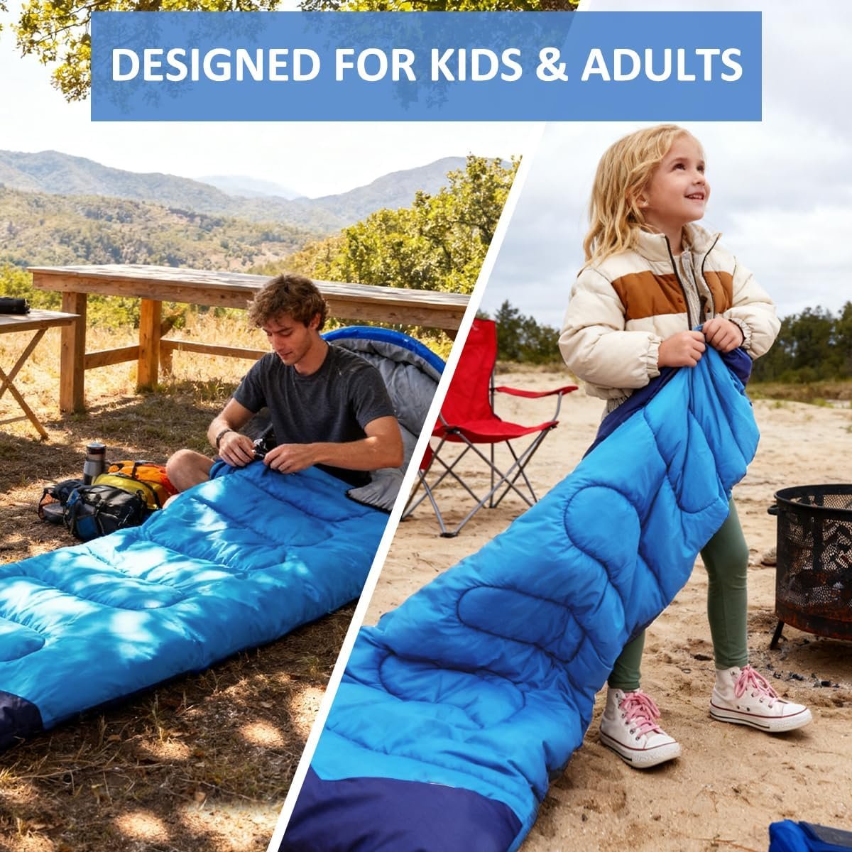 oaskys Camping Sleeping Bag - 3 Season Warm & Cool... - Image 6