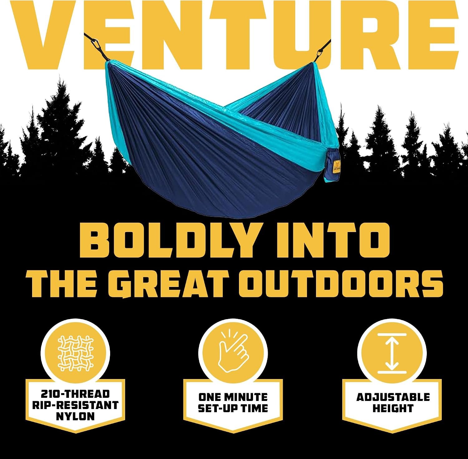 Wise Owl Outfitters Camping Hammock – up to 500lbs... - Image 4