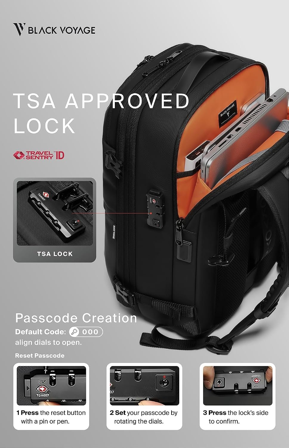 BlackVoyage Vortex Vacuum Seal Travel Backpack 60L... - Image 9