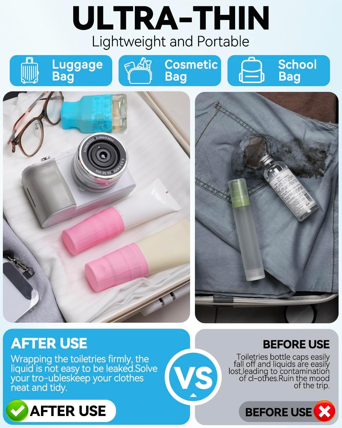 16 Pack Silicone Bottle Cover,Travel Essential for... - Image 3