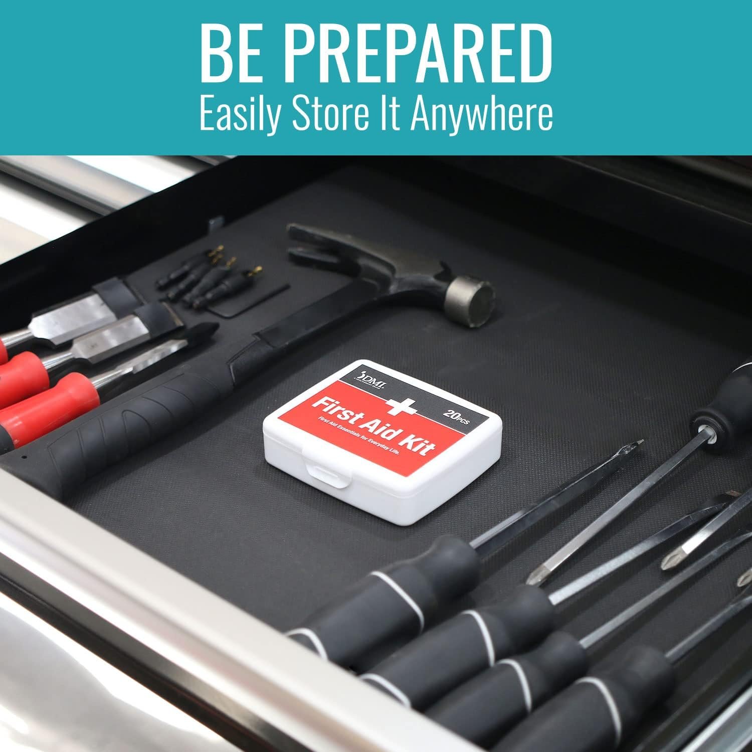 DMI First Aid Kit, Mini 20 Piece Kit, Small and Co... - Image 8