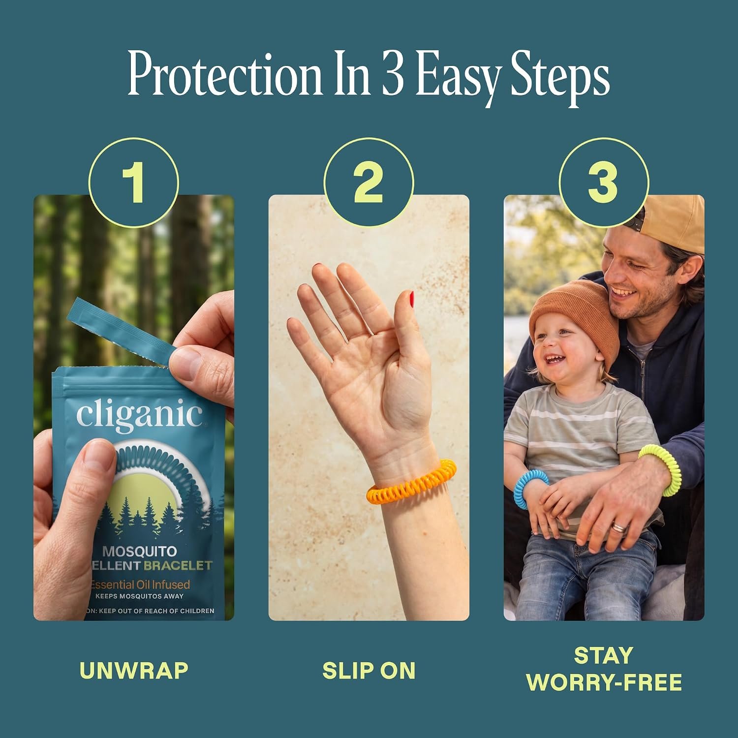 Cliganic Mosquito Repellent Bracelets for Kids & A... - Image 8