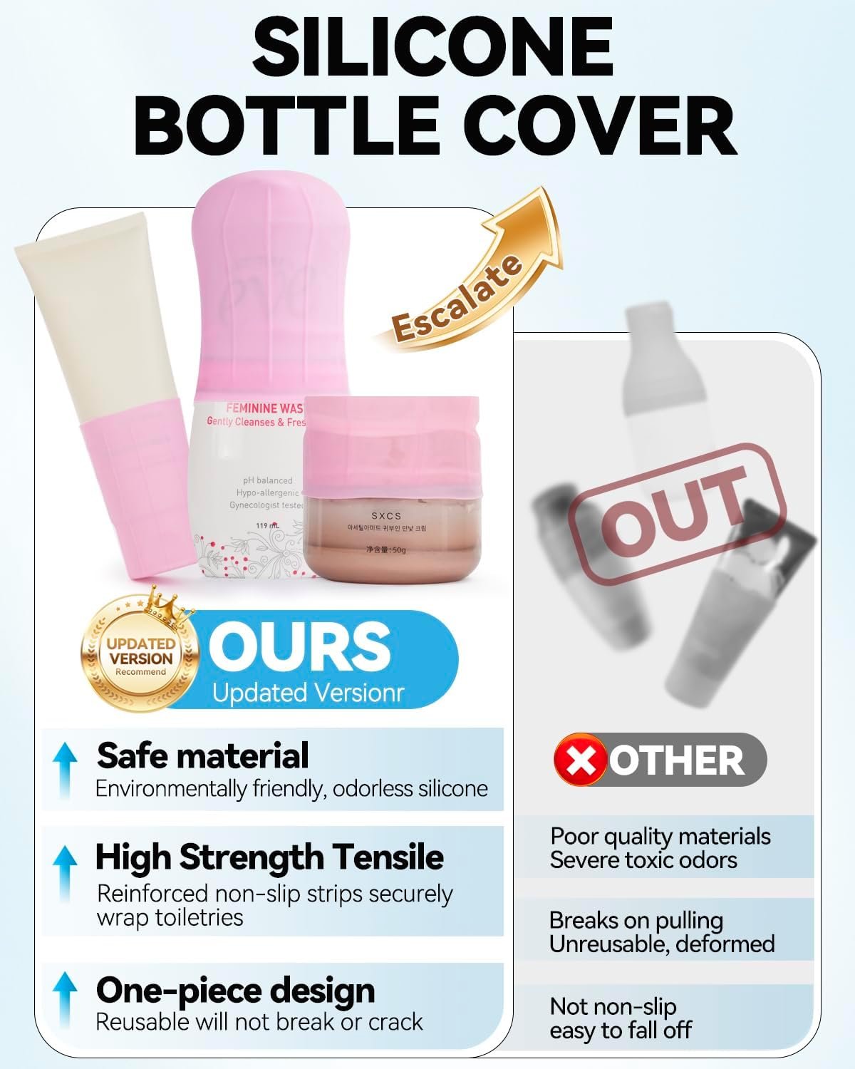 16 Pack Silicone Bottle Cover,Travel Essential for... - Image 4