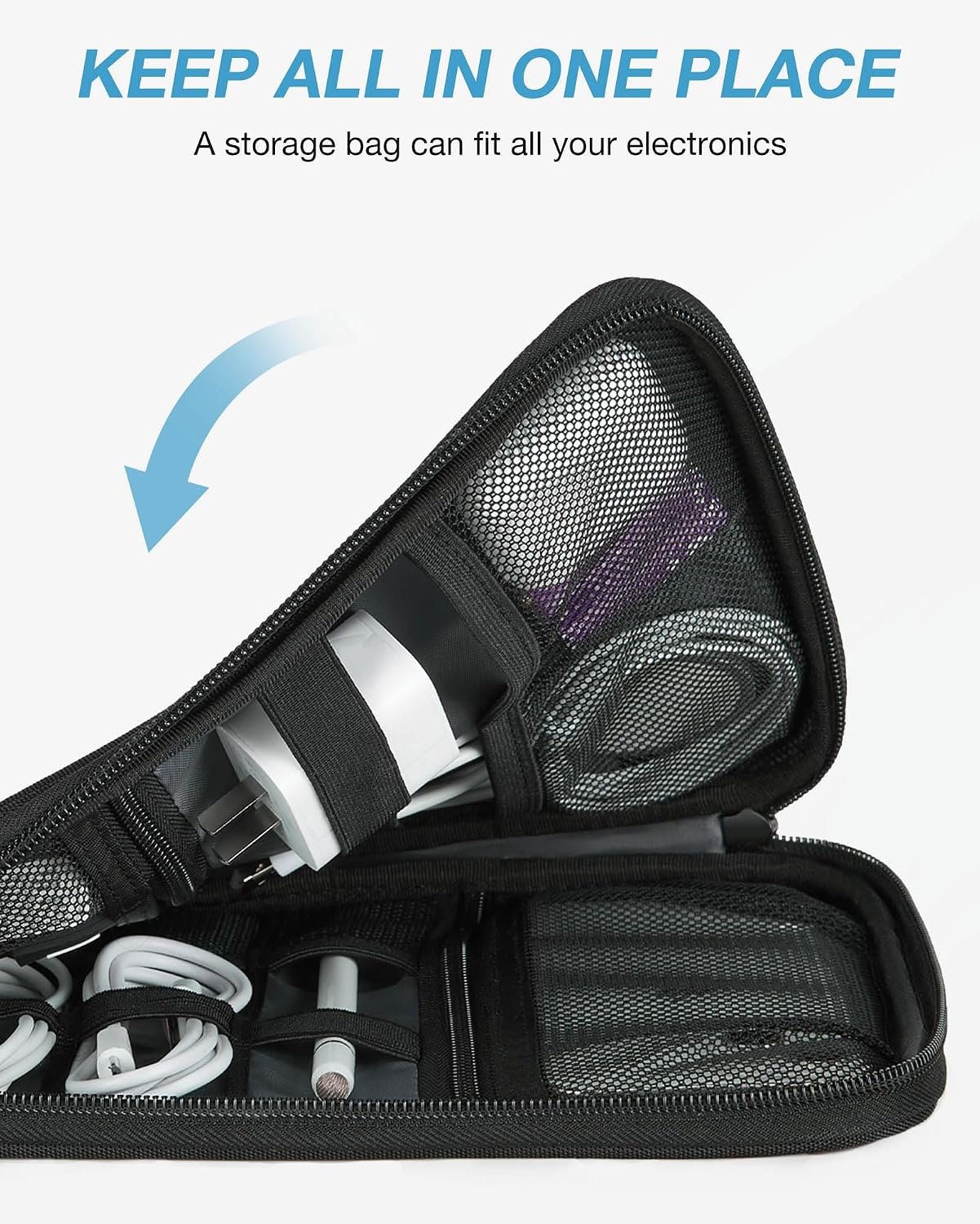 BAGSMART Large Electronic Organizer Travel Case fo... - Image 7