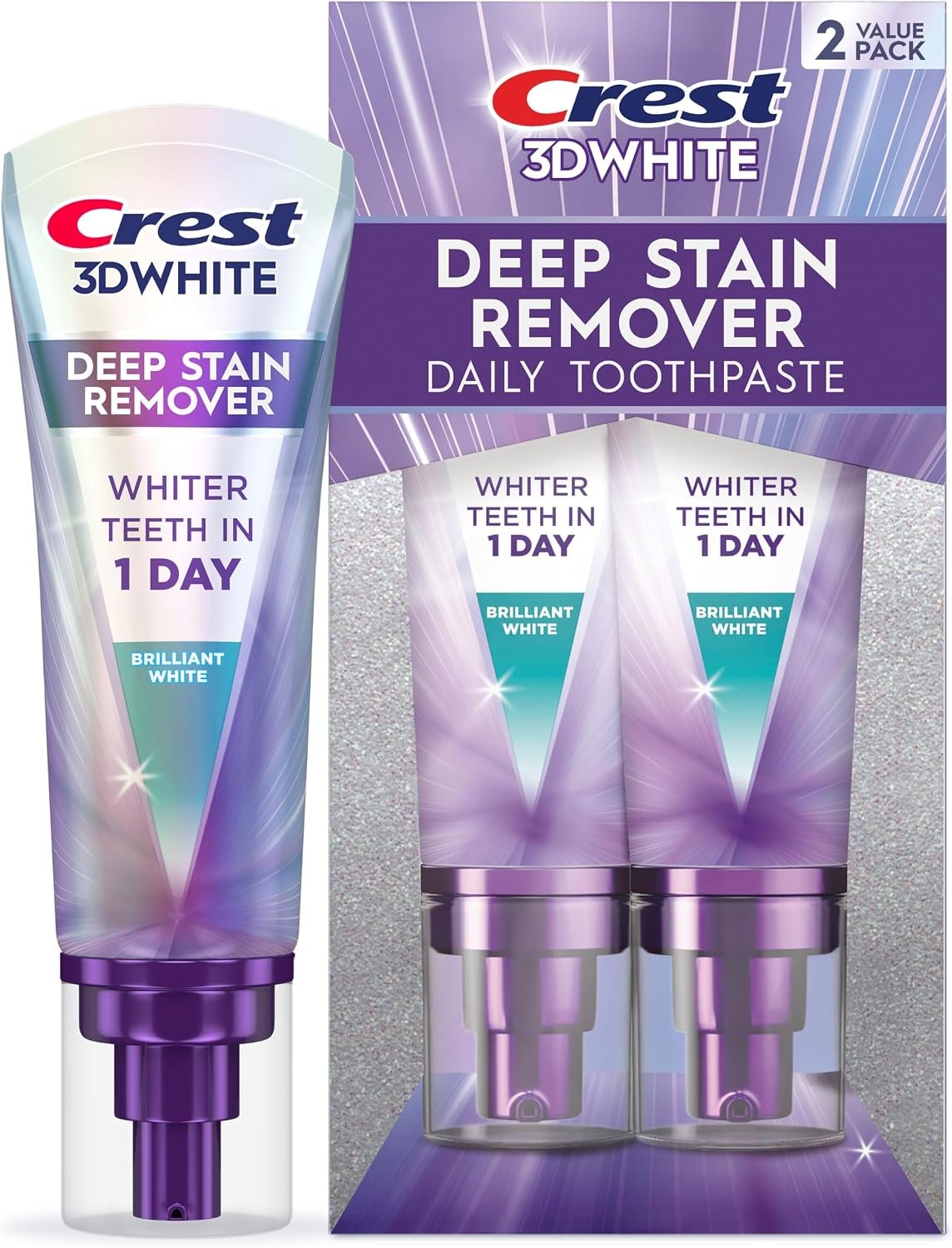 Crest 3D White Deep Stain Remover Brilliant White ... - Image 2