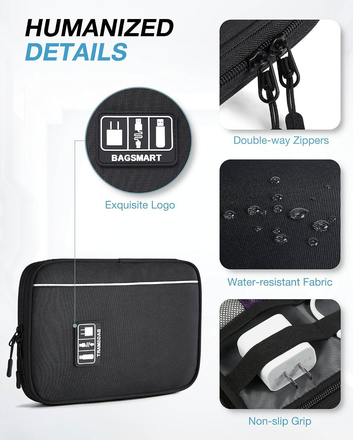 BAGSMART Large Electronic Organizer Travel Case fo... - Image 5