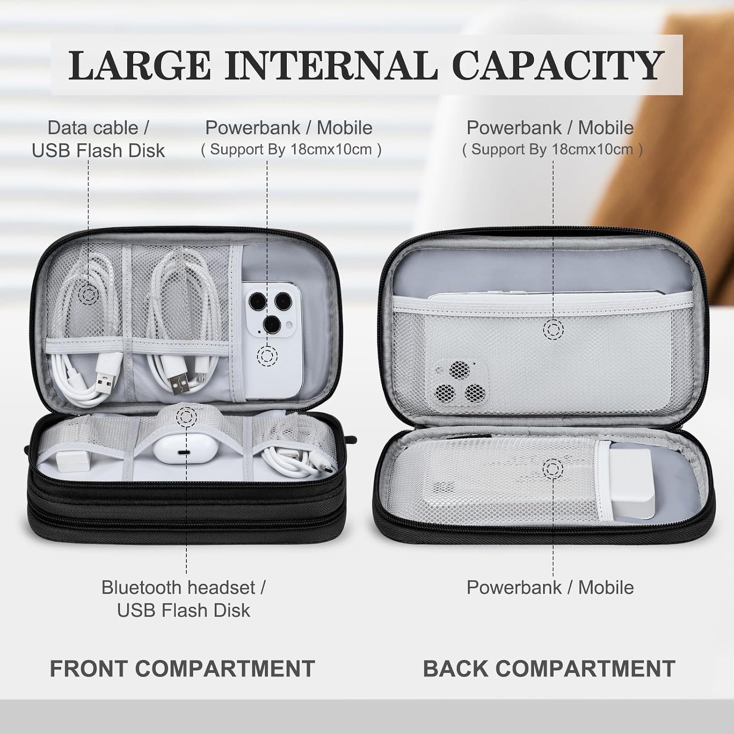 FYY Electronic Organizer, Travel Tech Pouch Bag, M... - Image 4