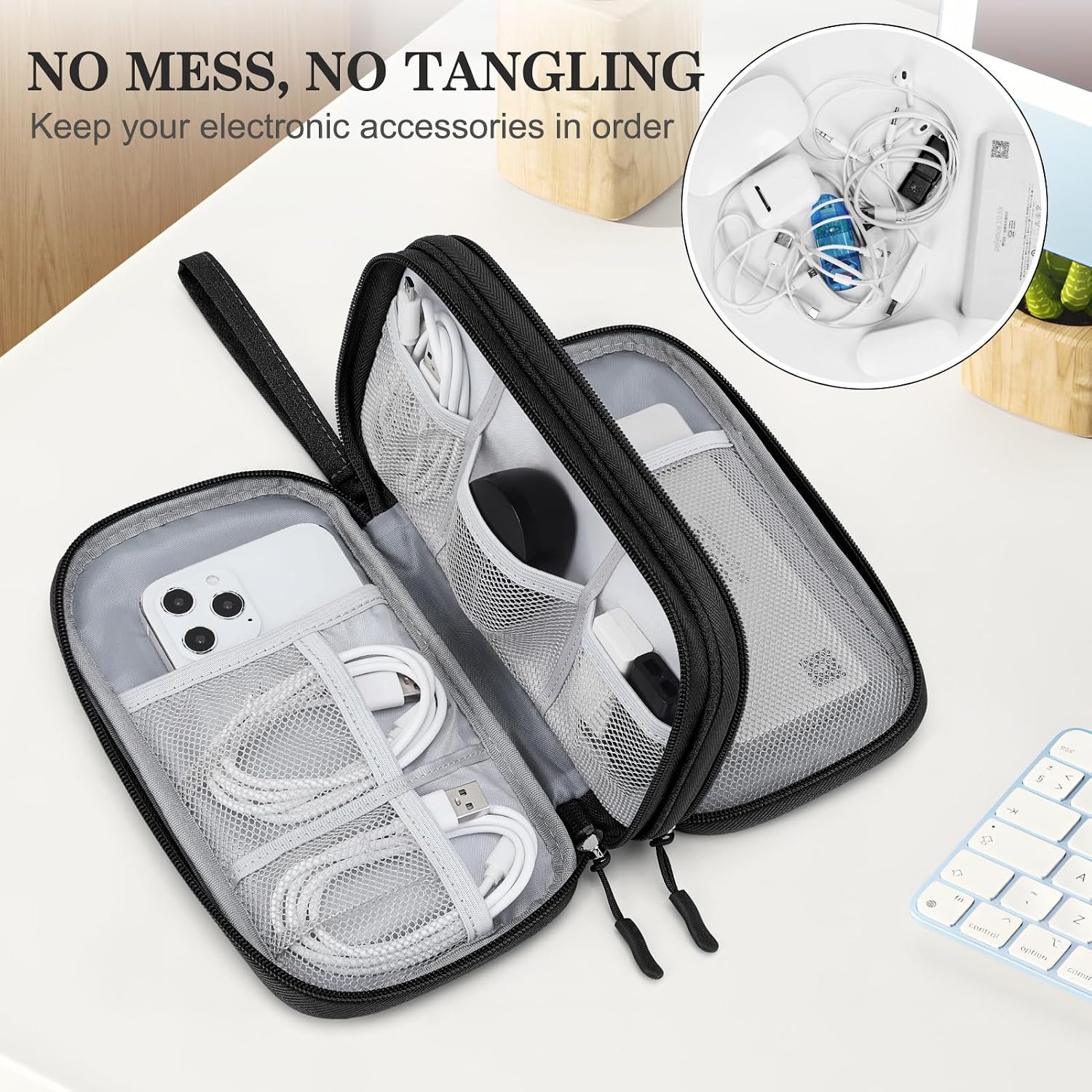 FYY Electronic Organizer, Travel Tech Pouch Bag, M... - Image 6
