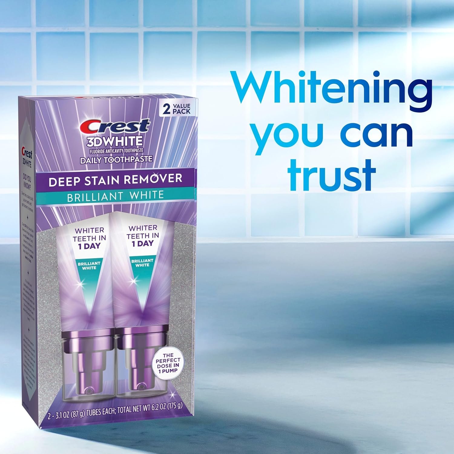 Crest 3D White Deep Stain Remover Brilliant White ... - Image 10